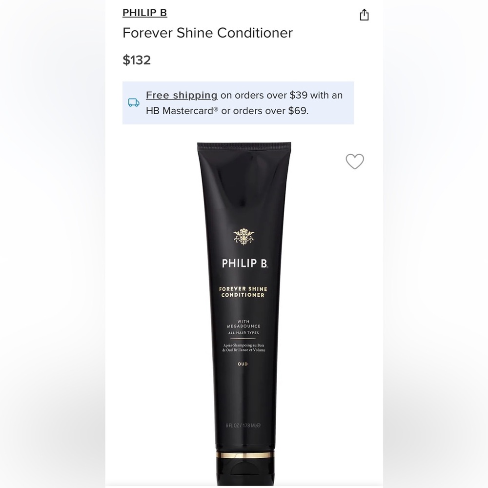 Philip B Forever shine conditioner.